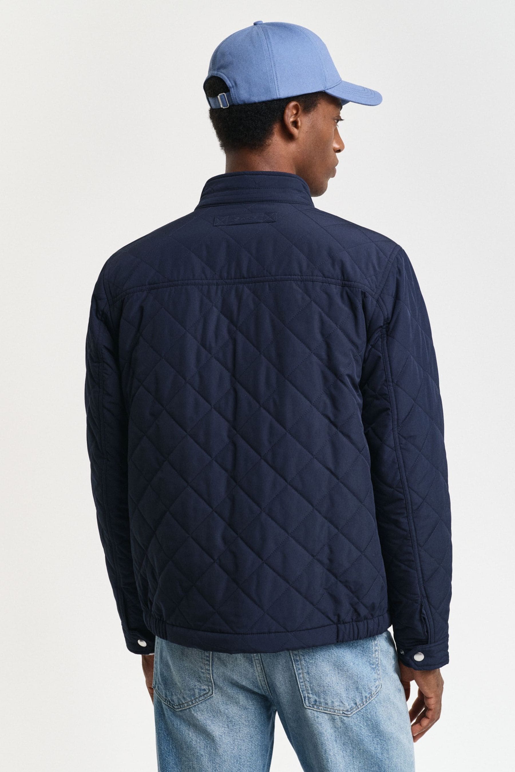 Buy GANT Blue Quilted Windcheater Jacket from Next Luxembourg