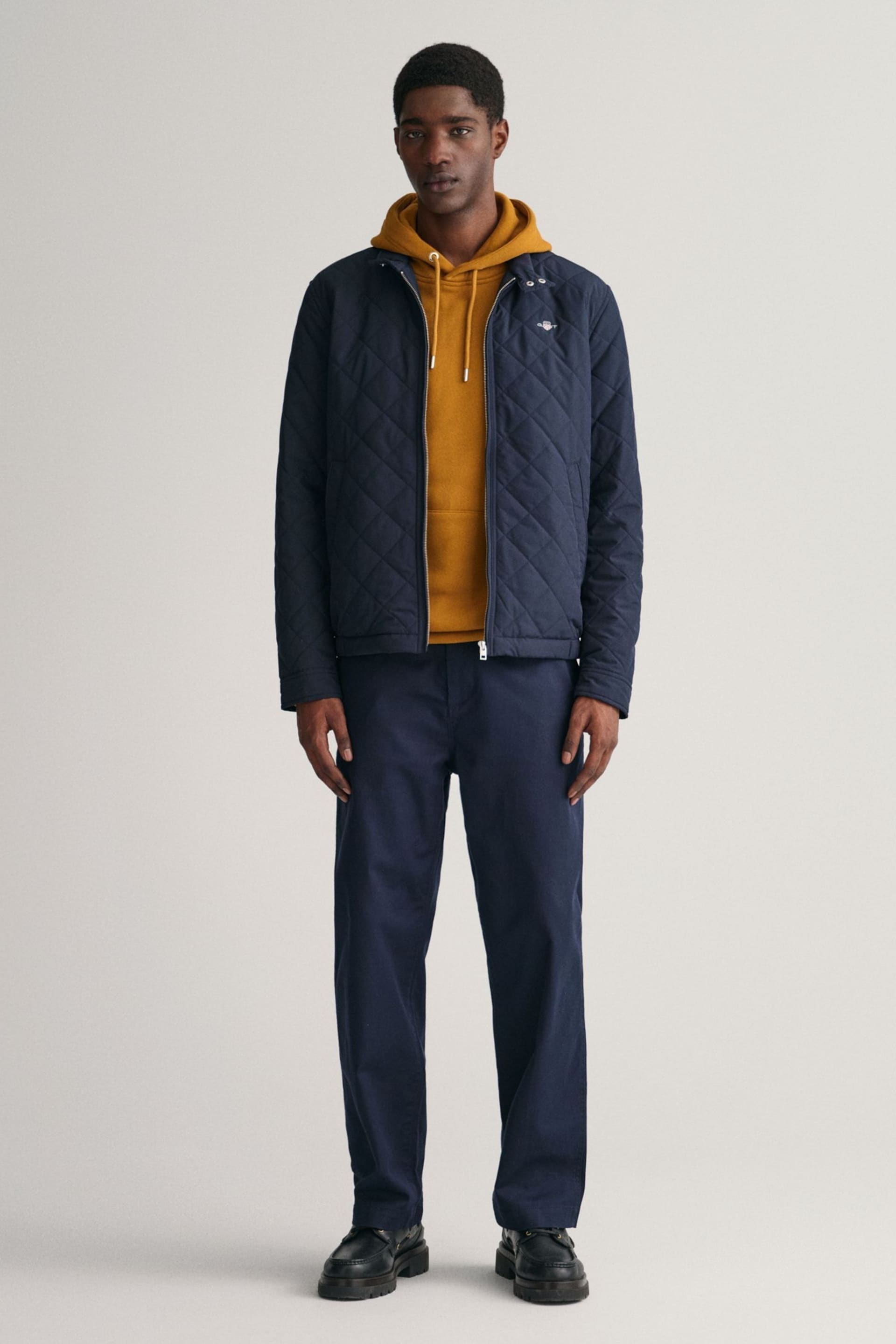 GANT Blue Quilted Windcheater Jacket - Image 3 of 7