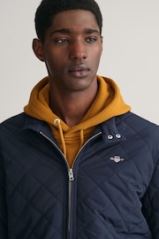 GANT Blue Quilted Windcheater Jacket - Image 4 of 7