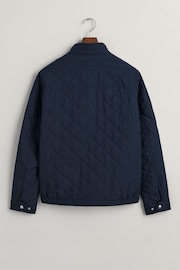 GANT Blue Quilted Windcheater Jacket - Image 6 of 7