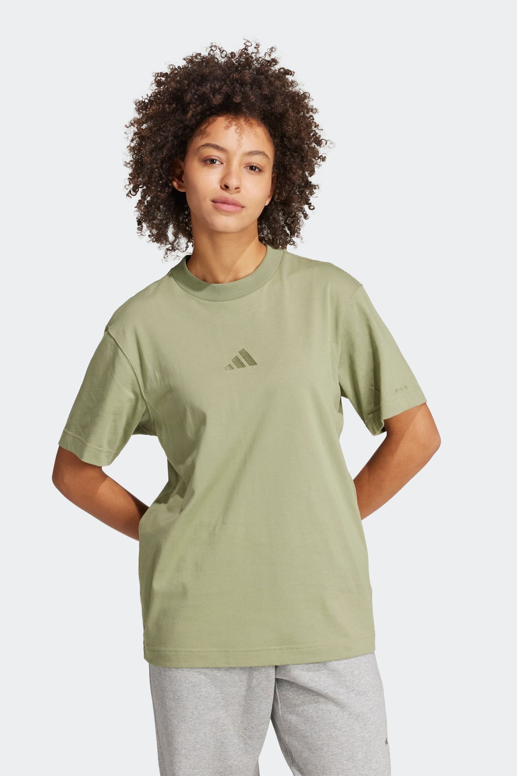 Adidas t shirt khaki discount