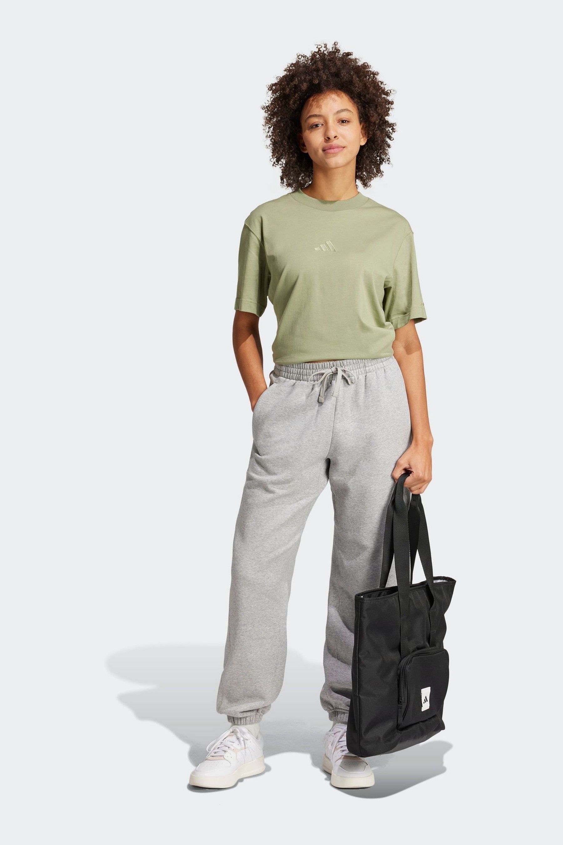 Buy adidas Khaki Green ALL SZN 100 Cotton T Shirt from Next USA