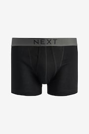 Black 4 pack A-Front Pure Cotton Boxers - Image 2 of 4
