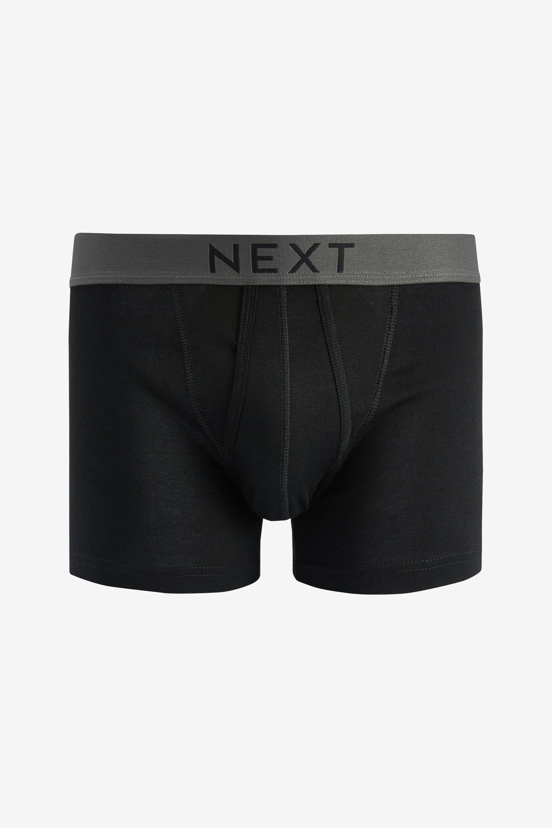 Black 4 pack A-Front Pure Cotton Boxers - Image 2 of 4