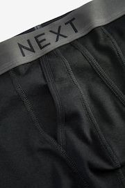 Black 4 pack A-Front Pure Cotton Boxers - Image 4 of 4