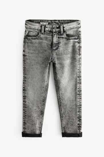 Light Grey Skinny Fit Cotton Rich Stretch Jeans (3-17yrs)