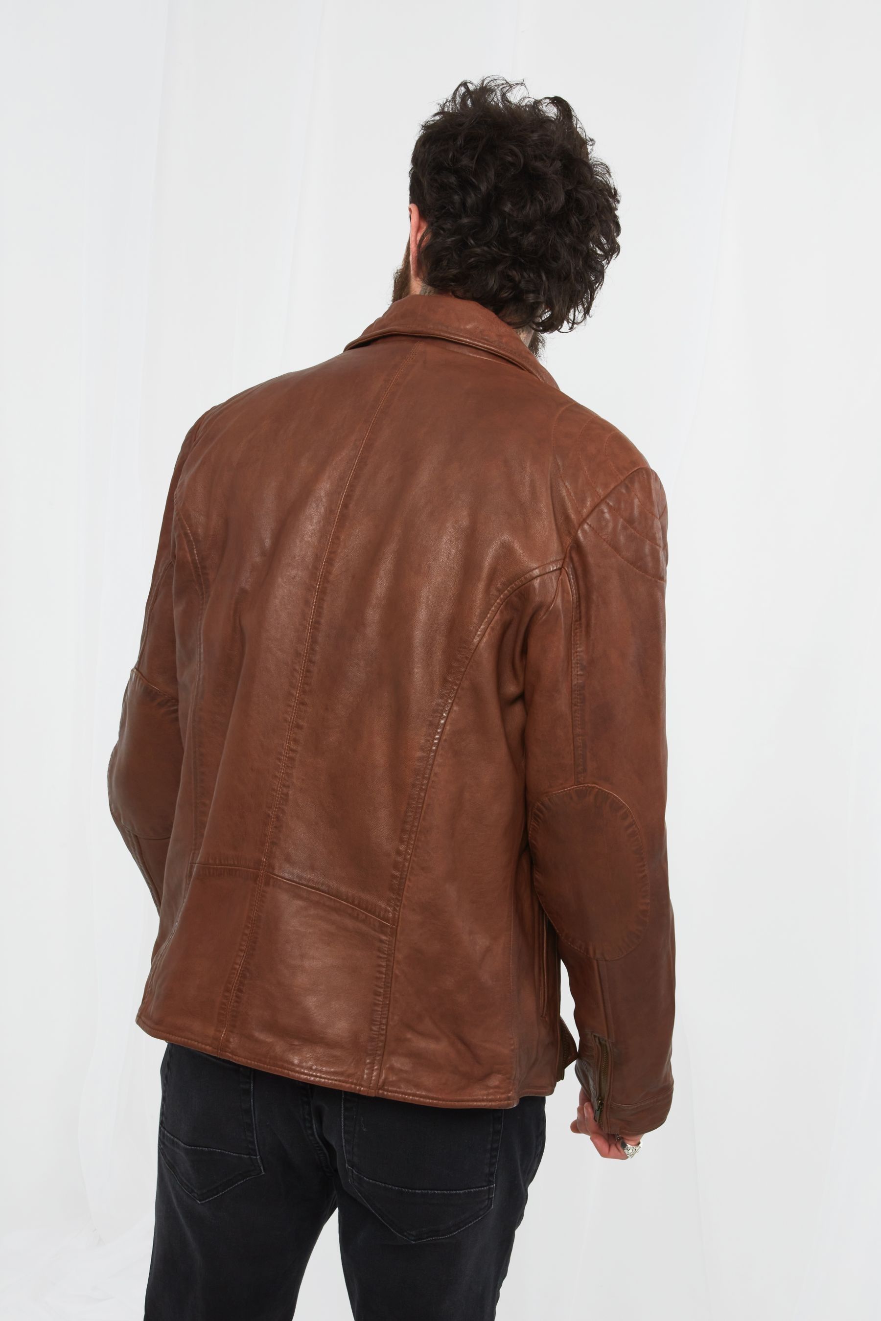 Buy Joe Browns Brown Burner Leather Jacket from the Next UK online shop