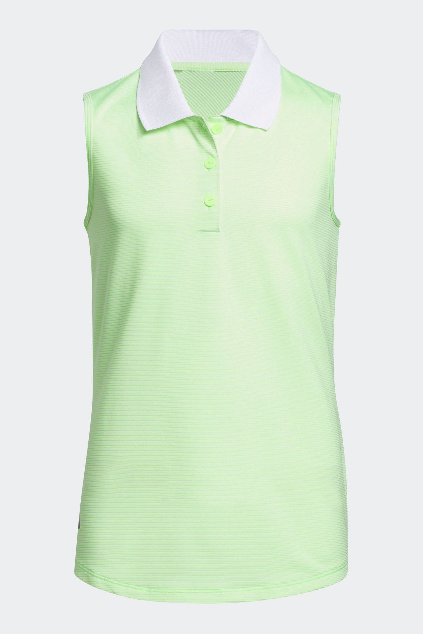 Buy adidas Golf Lime Green Sleeveless Polo Shirt from Next Luxembourg