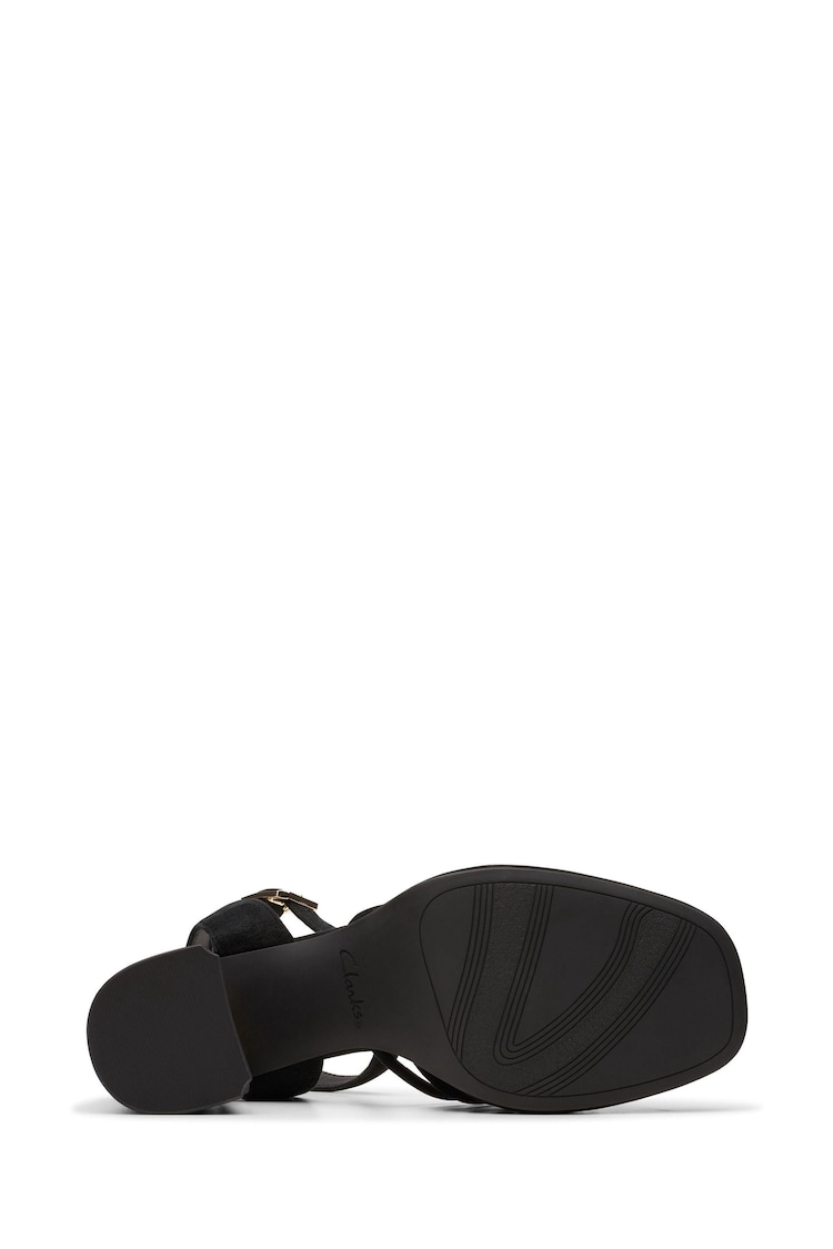 Clarks Black Suede Ritzy75 Faye Sandals - Image 6 of 6