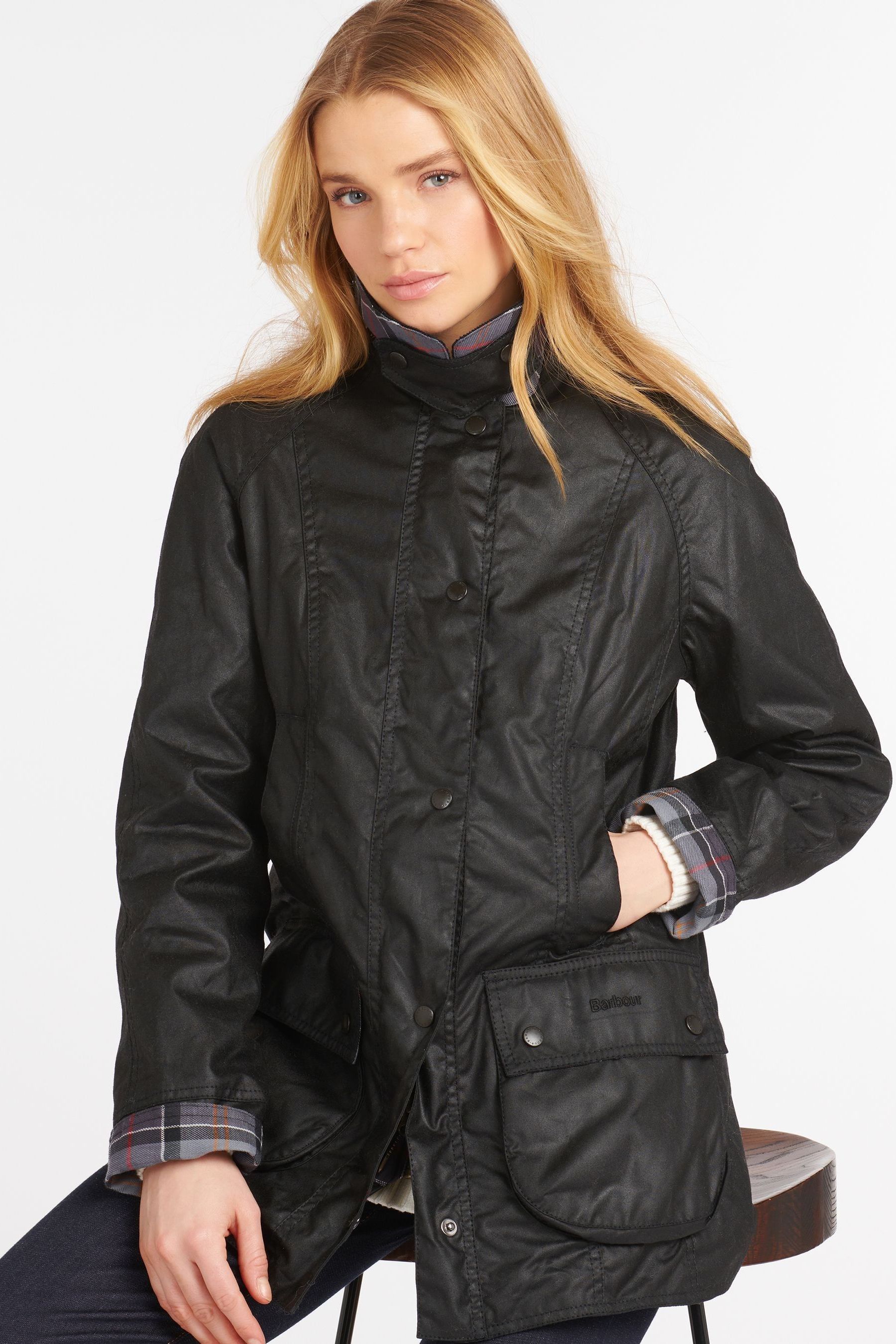 Women's barbour classic beadnell wax jacket best sale