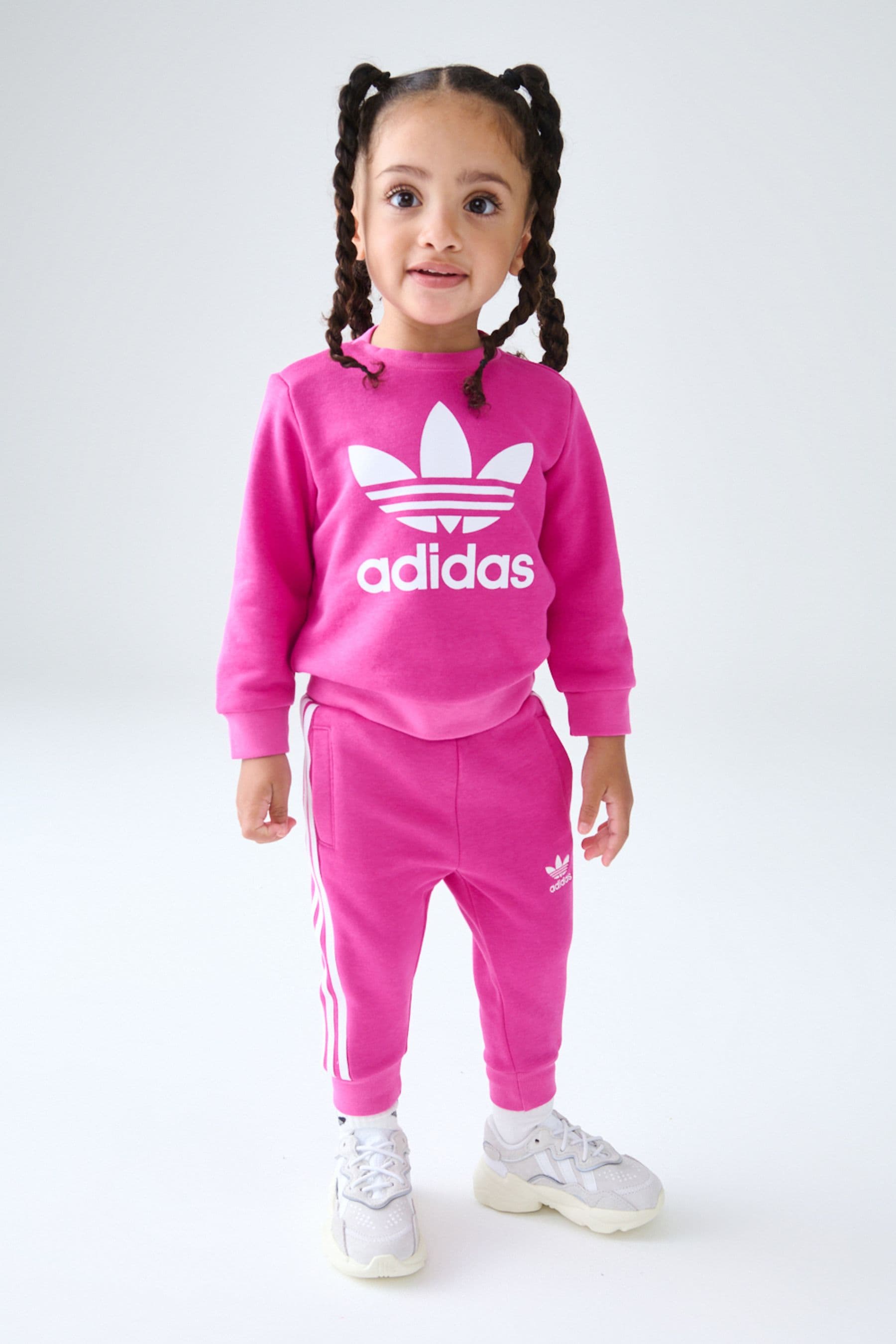 Buy adidas Originals Pink Crew Set from the Next UK online shop