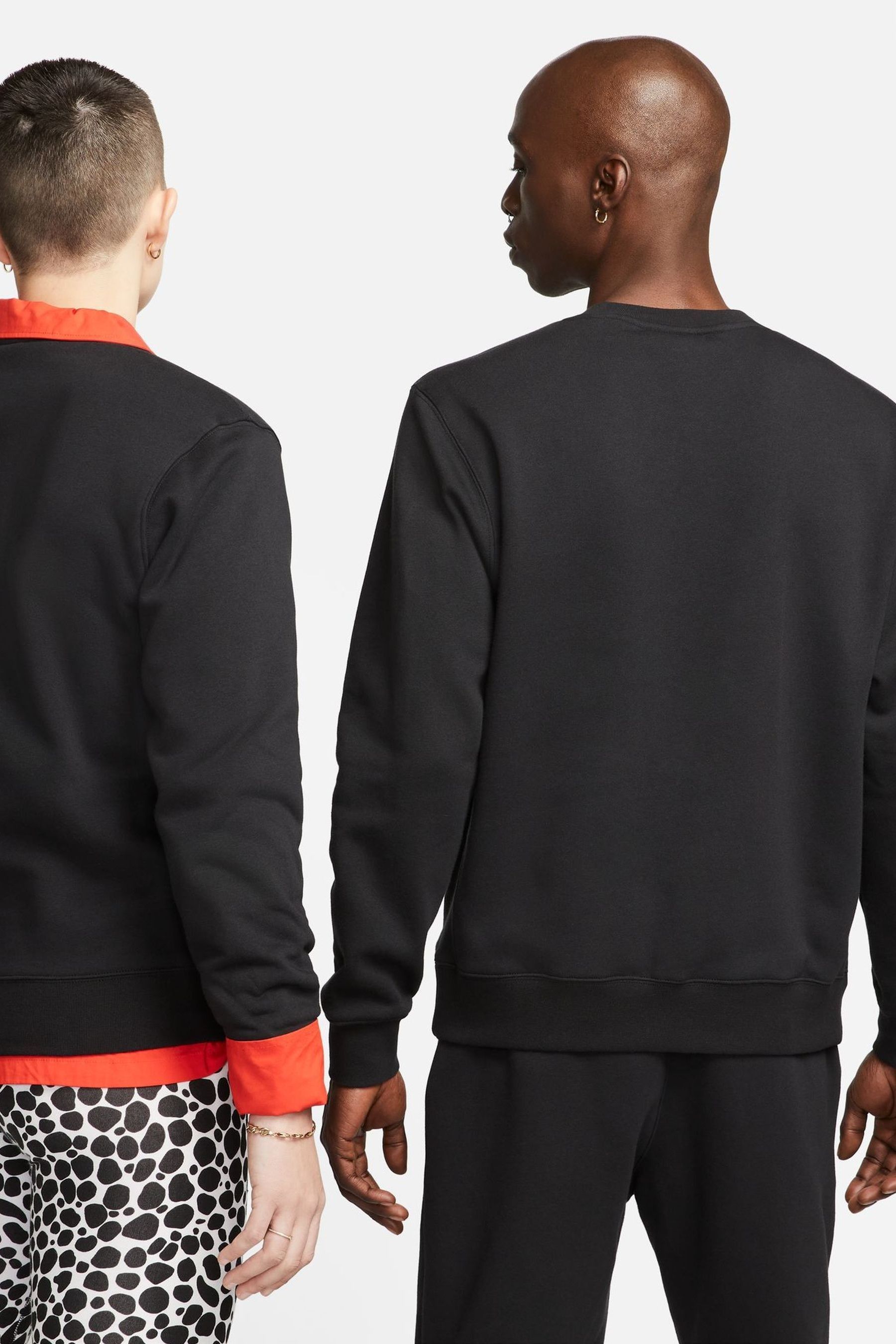 Nike club sweatshirt shop black