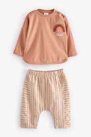 Rust Brown Baby Top And Leggings Set (0mths-3yrs) - Image 5 of 7