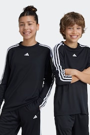 adidas Black Kids Regular Fit Train Essentials Logo Longs Sleeve Top - Image 1 of 8