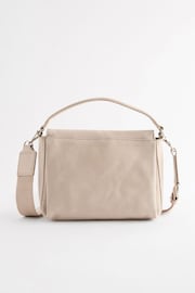 Bone Cream Suede Cross-Body Bag - Image 5 of 8