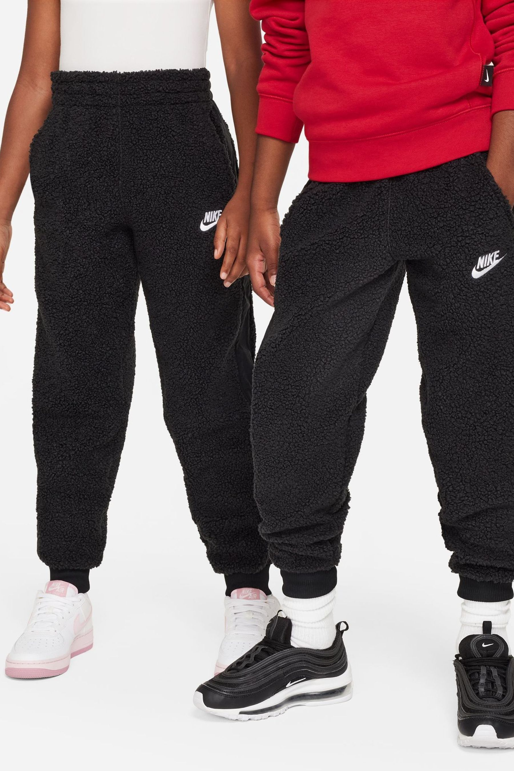 Buy Nike Black Club Fleece Winterized Cosy Borg Joggers from Next Luxembourg
