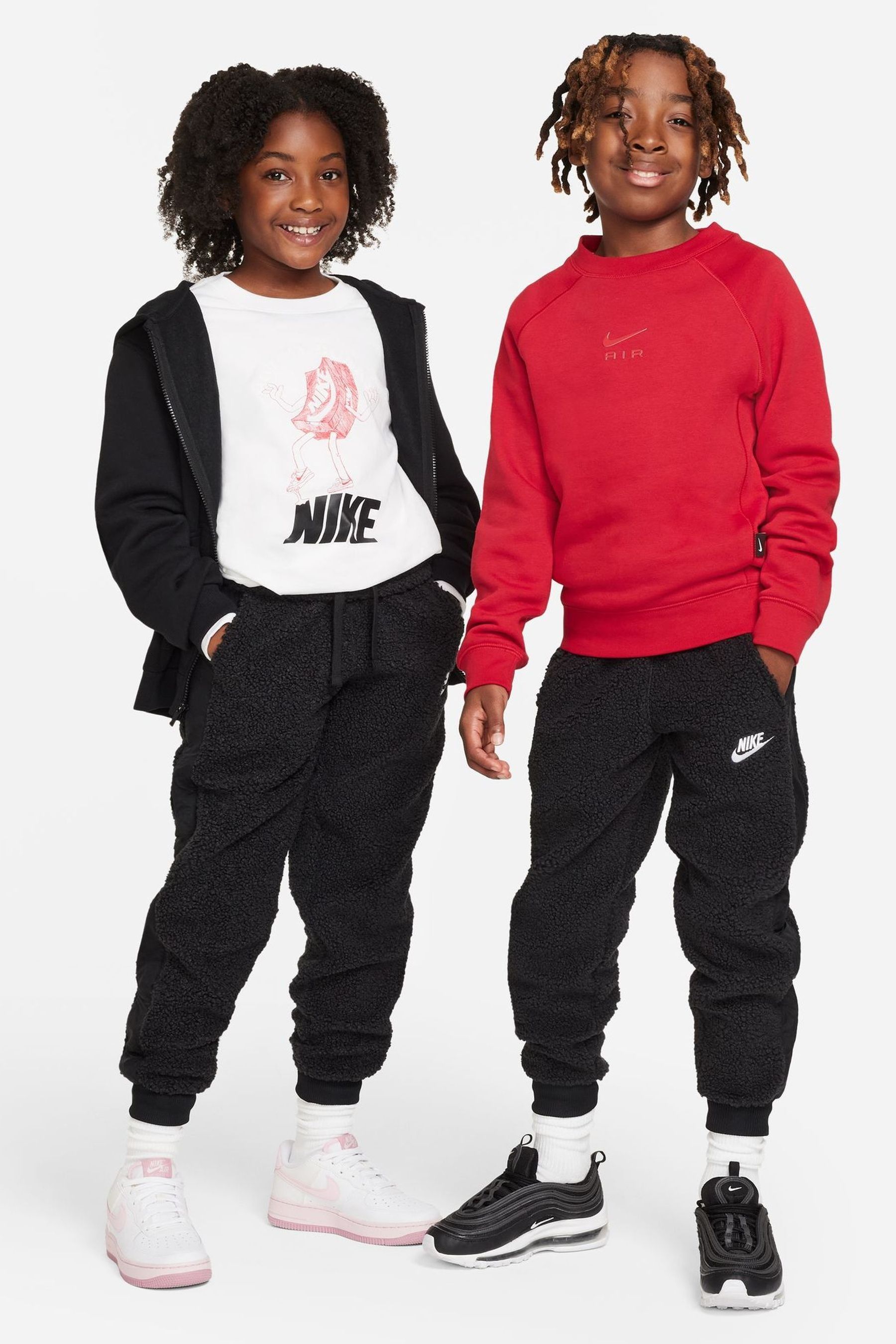 Nike Black Club Fleece Cosy Borg Joggers