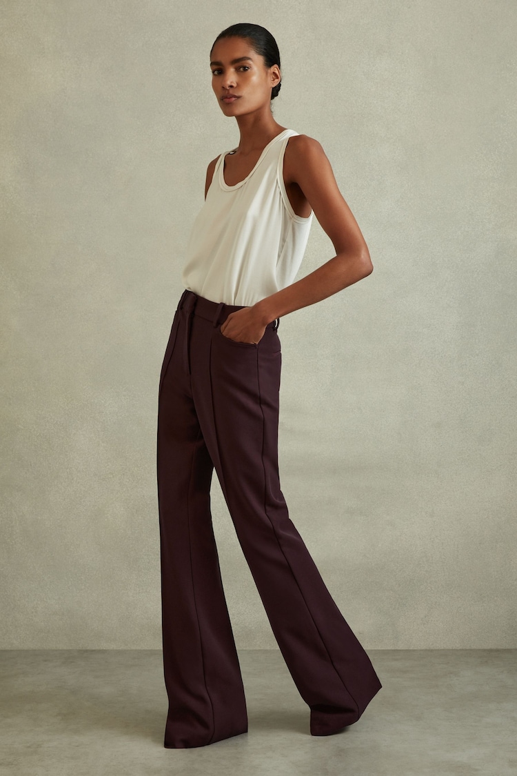 Reiss Berry Gabi Flared Suit Trousers - Image 1 of 5