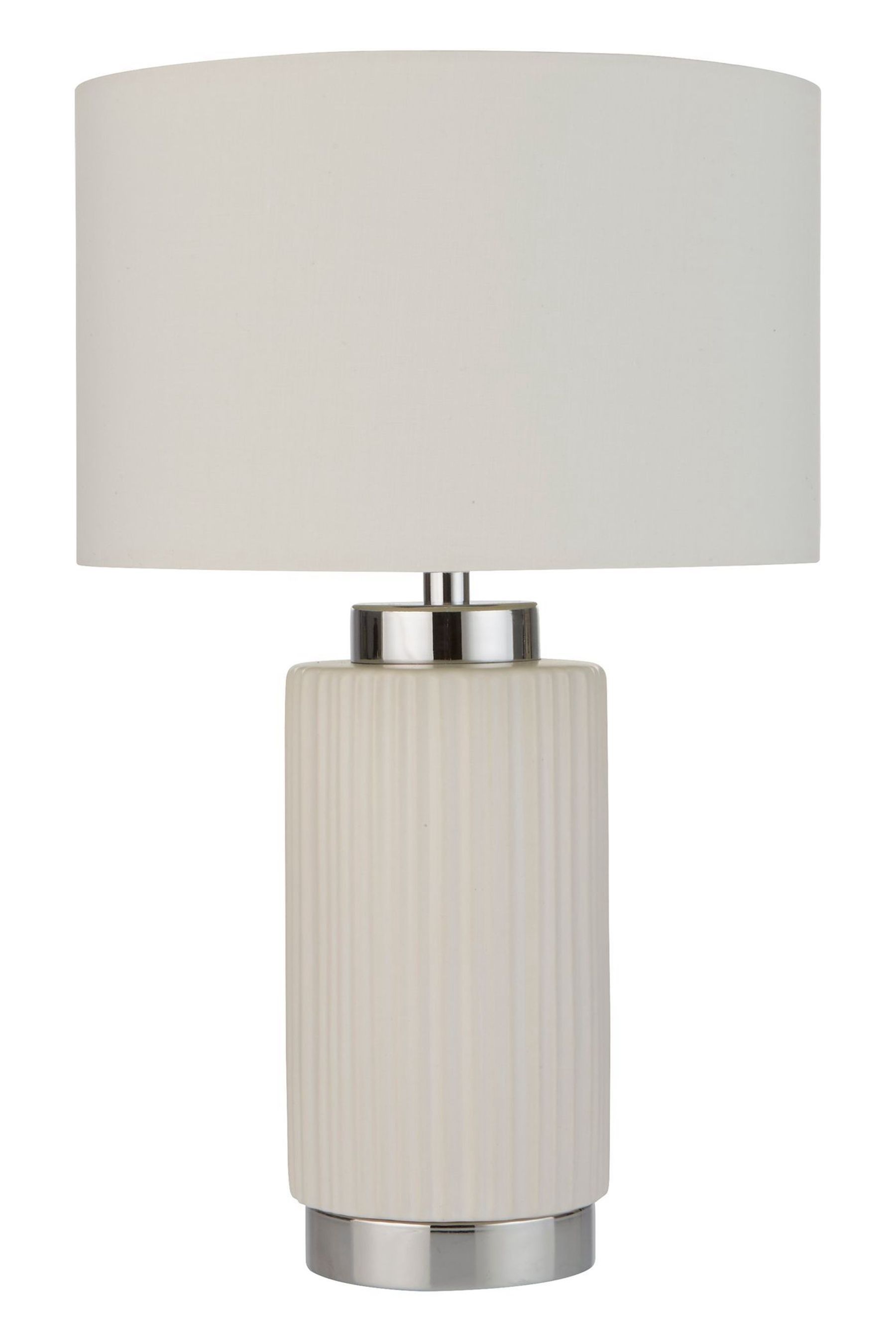 Ceramic assembled table online lamp white