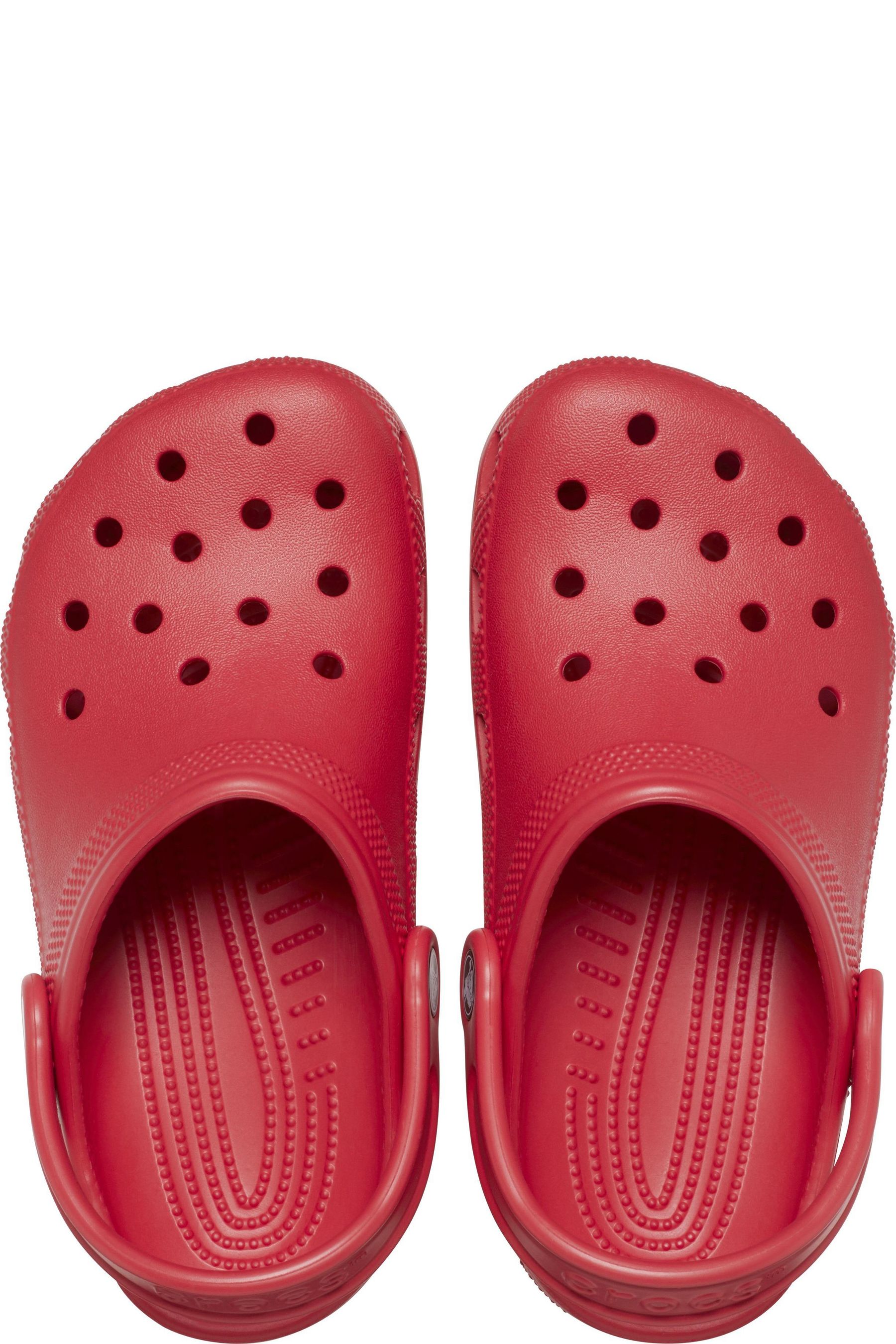 Red classic crocs sales
