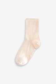 Neutral Cream 5 Pack Cotton Rich Ankle Socks - Image 5 of 6