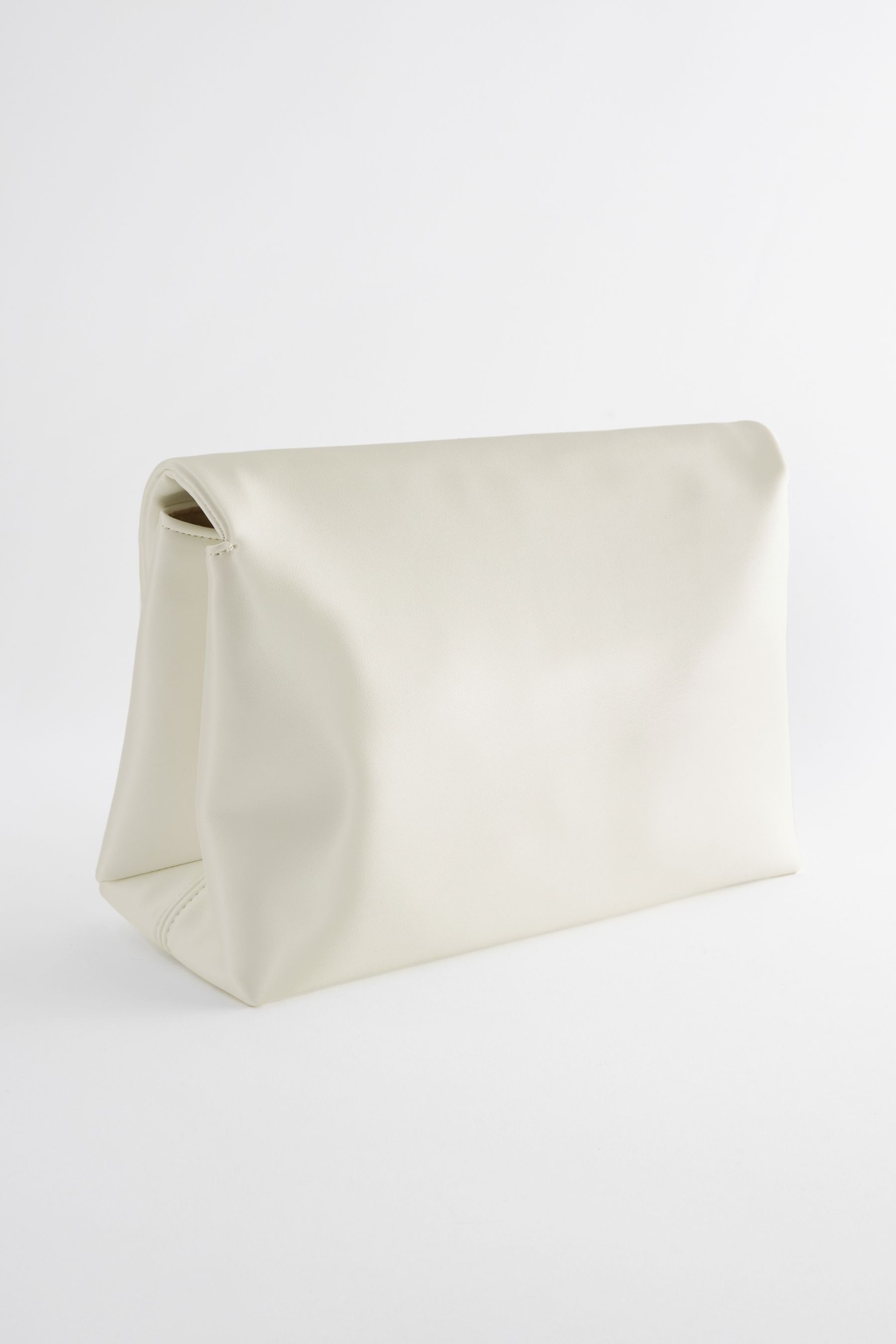 White Oversized White Clutch Bag - Image 5 of 7