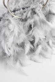 Grey Feather Bag - Image 6 of 6
