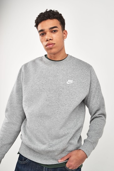 Nike Grey Club Crew Sweatshirt