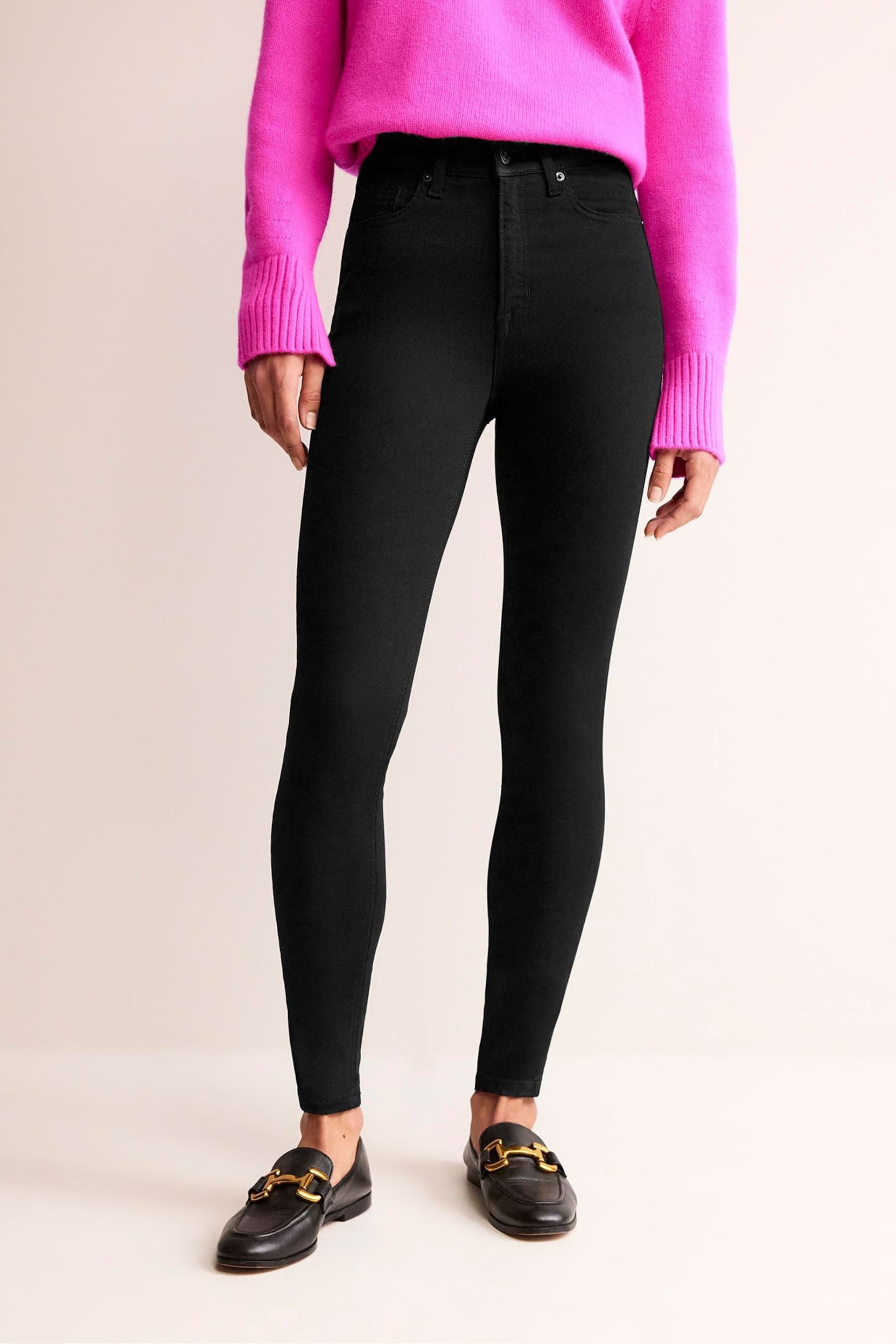 Boden Black High Rise Skinny Jeans - Image 1 of 6