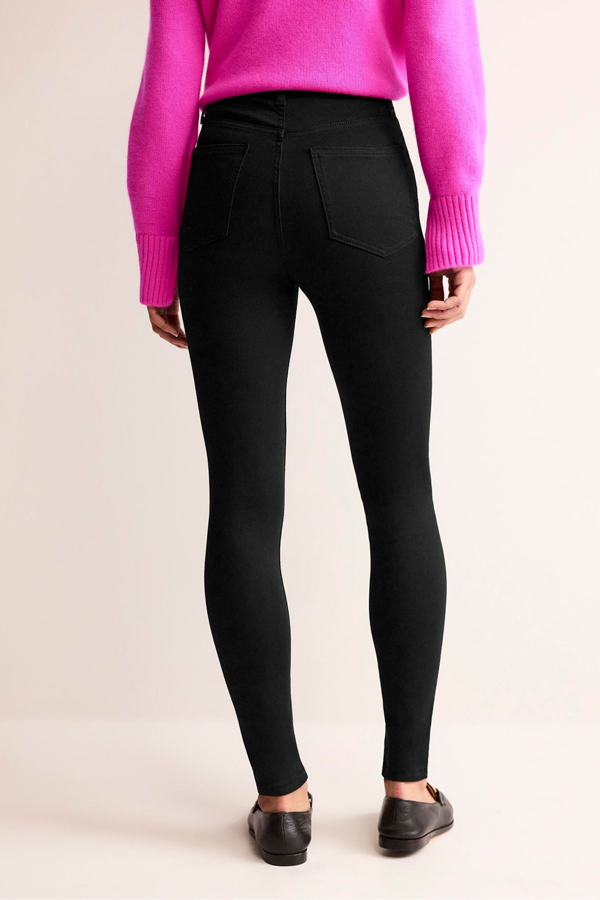 Boden Black High Rise Skinny Jeans - Image 2 of 6