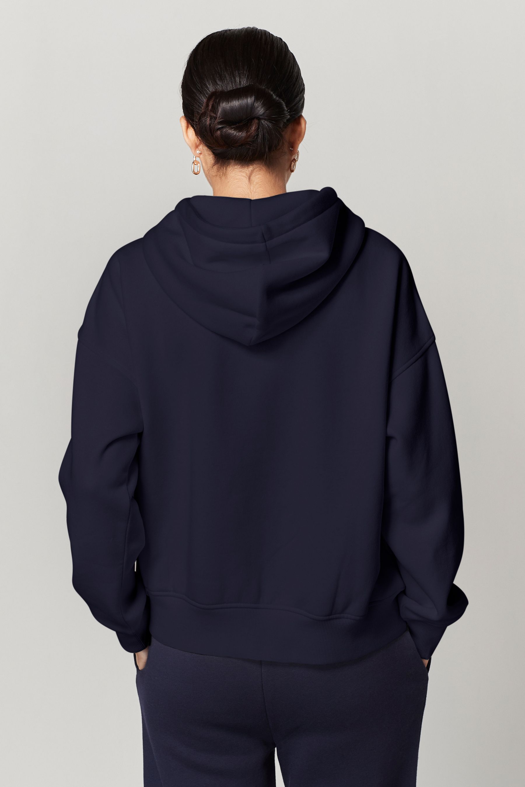 Long outlet blue hoodie