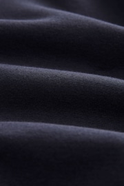 Ink Blue Heavy Weight Brushed Long Sleeve Zip Through Hoodie - Image 7 of 7