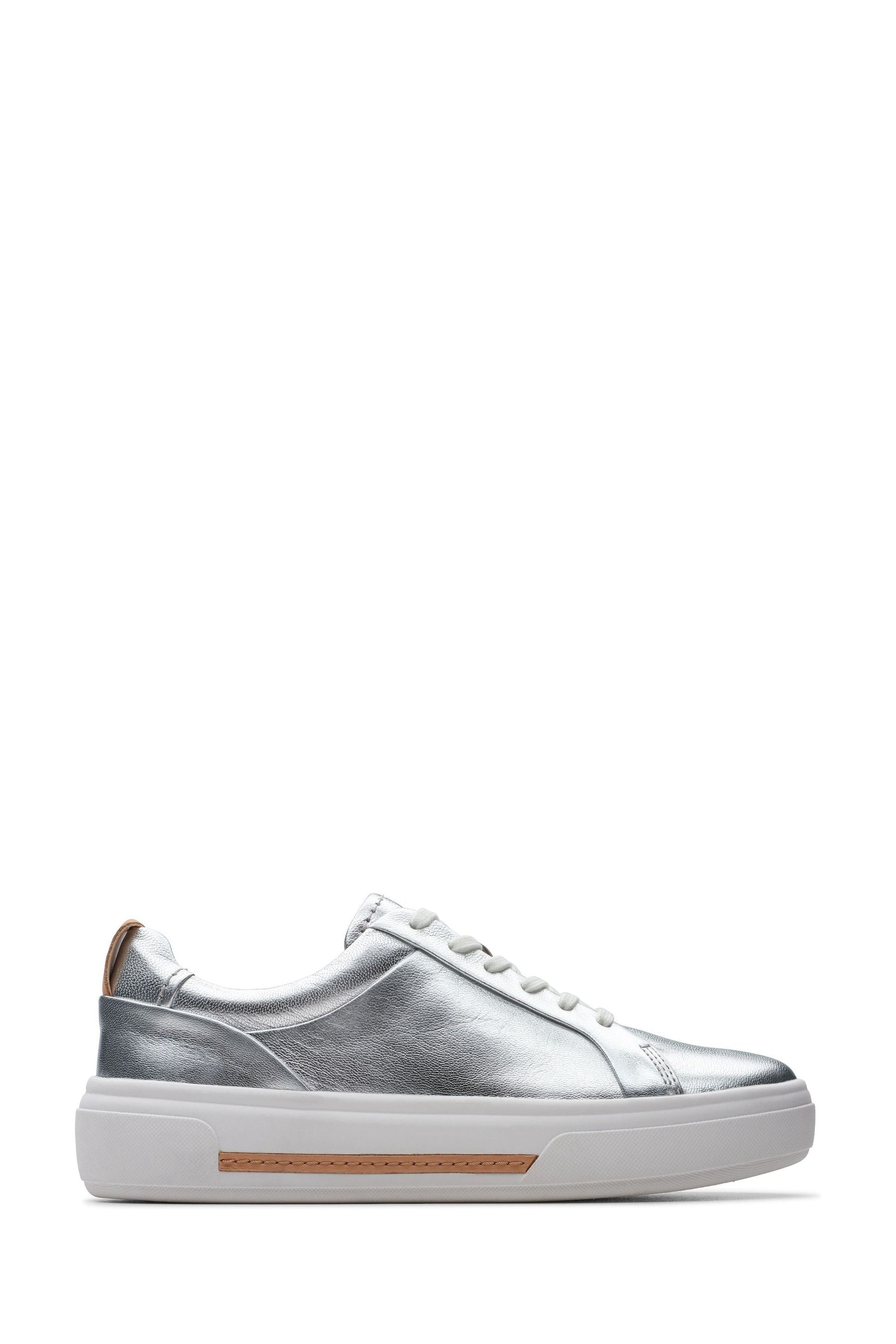 Clarks ladies silver shoes online