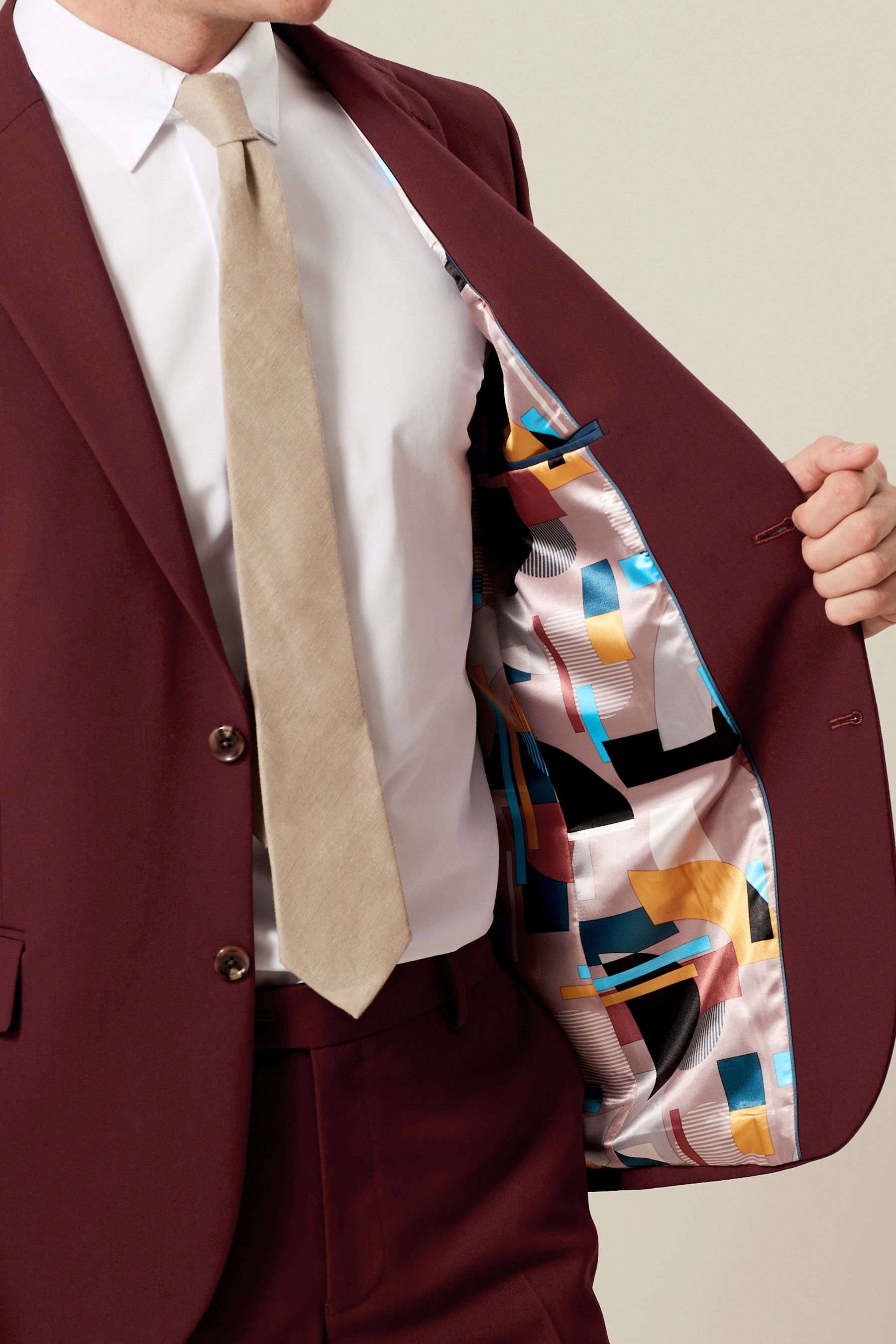 Brick red blazer discount