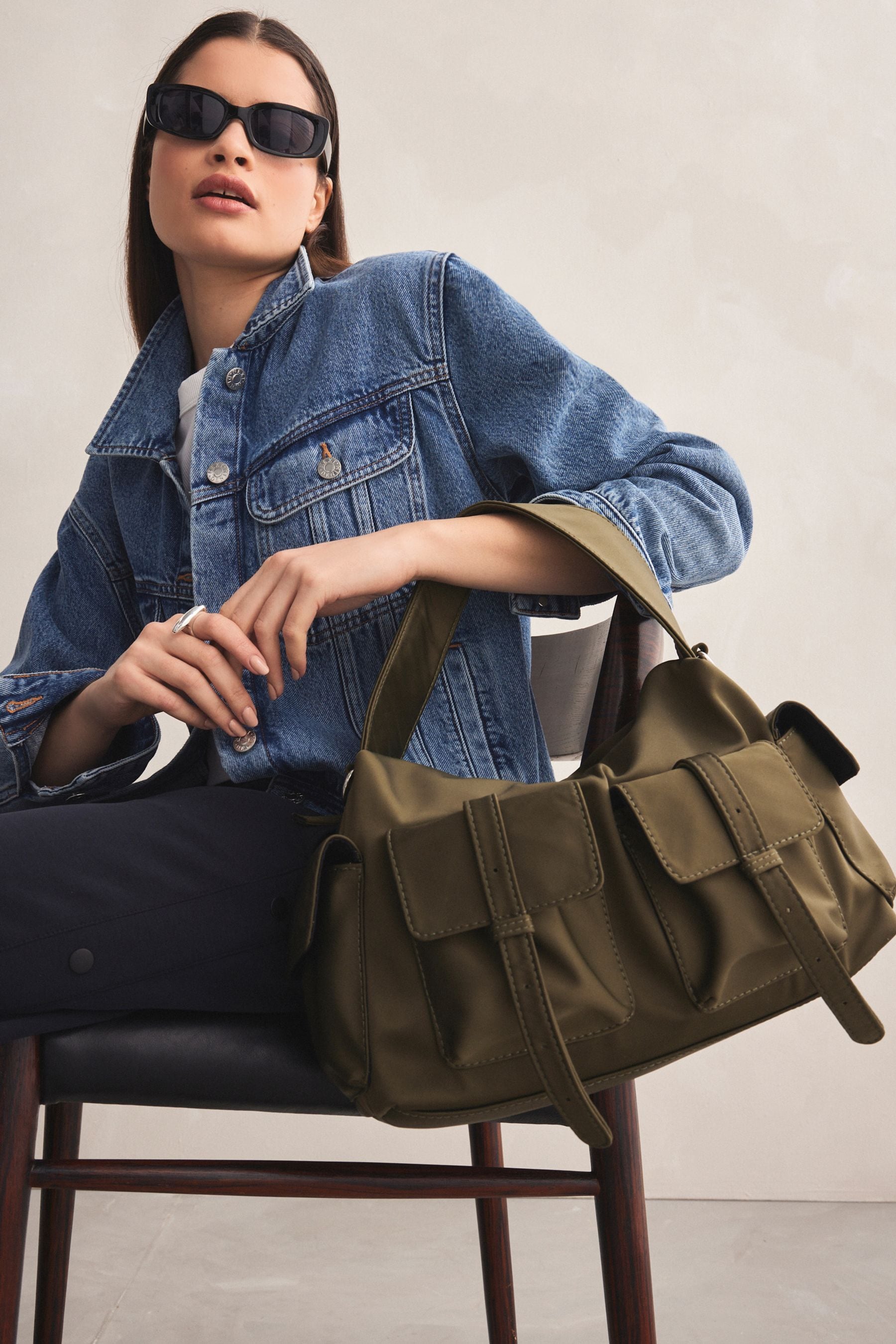 Green shoulder bag outlet