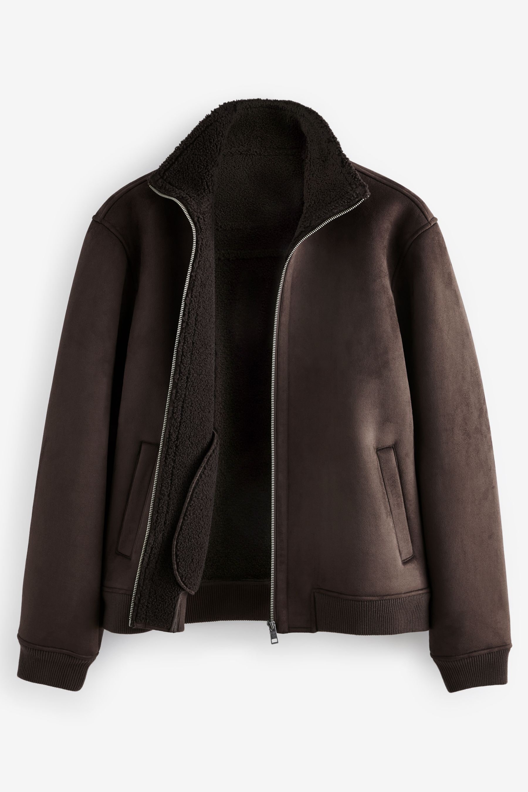 Black faux suede fallaway jacket deals