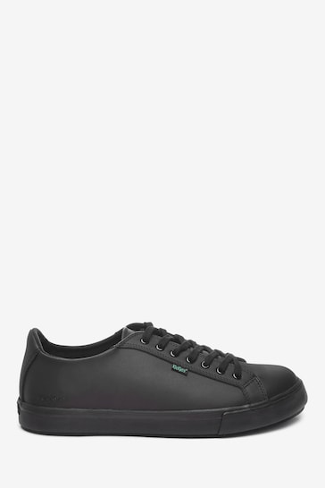 Kickers® Black Tovni Lacer Leather Shoes