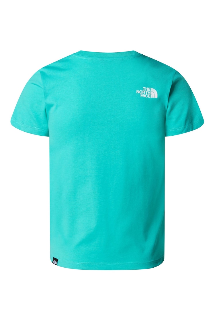 The North Face Sky Blue Teen Simple Dome T-Shirt - Image 4 of 4