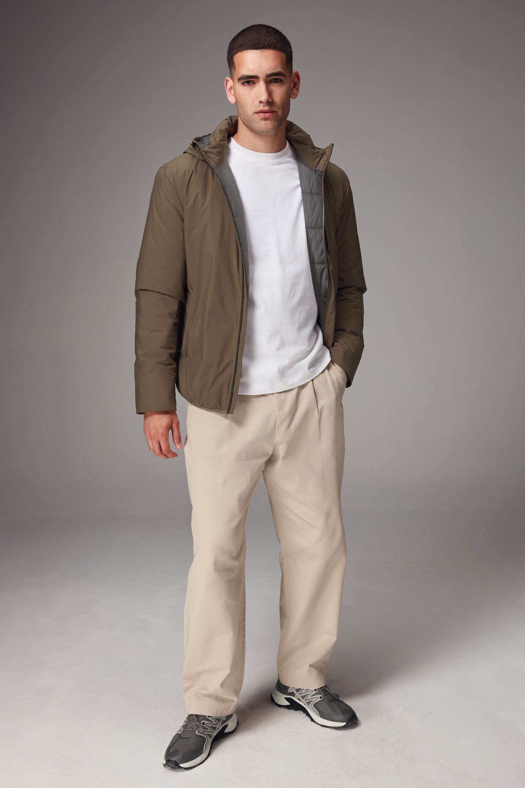 Buy Neutral Shower Resistant Soft Lightweight Jacket from the Next UK online shop