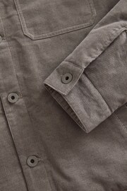 Dark Natural Cord Borg Lined Trucker Jacket - Image 12 of 14