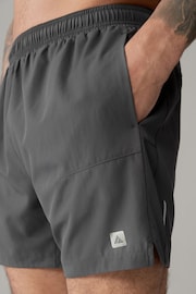 Slate Grey 7 Inch Active Gym Sports Shorts - Image 1 of 9