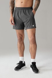 Slate Grey 7 Inch Active Gym Sports Shorts - Image 3 of 9