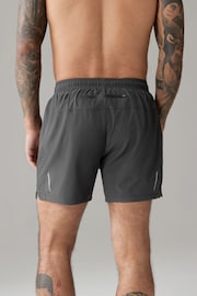 Slate Grey 7 Inch Active Gym Sports Shorts - Image 4 of 9