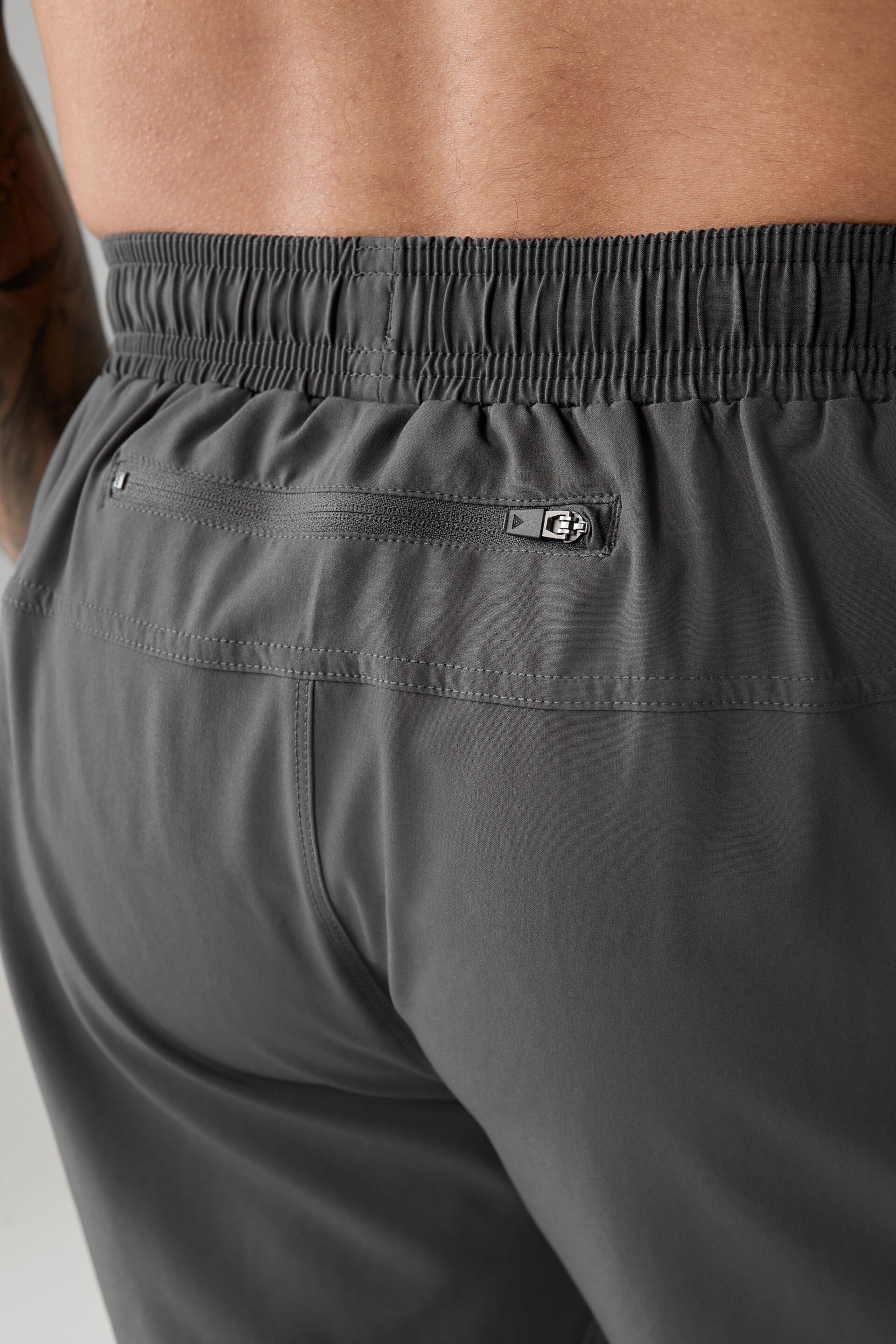 Slate Grey 7 Inch Active Gym Sports Shorts - Image 5 of 9