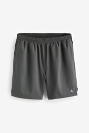 Slate Grey 7 Inch Active Gym Sports Shorts - Image 6 of 9