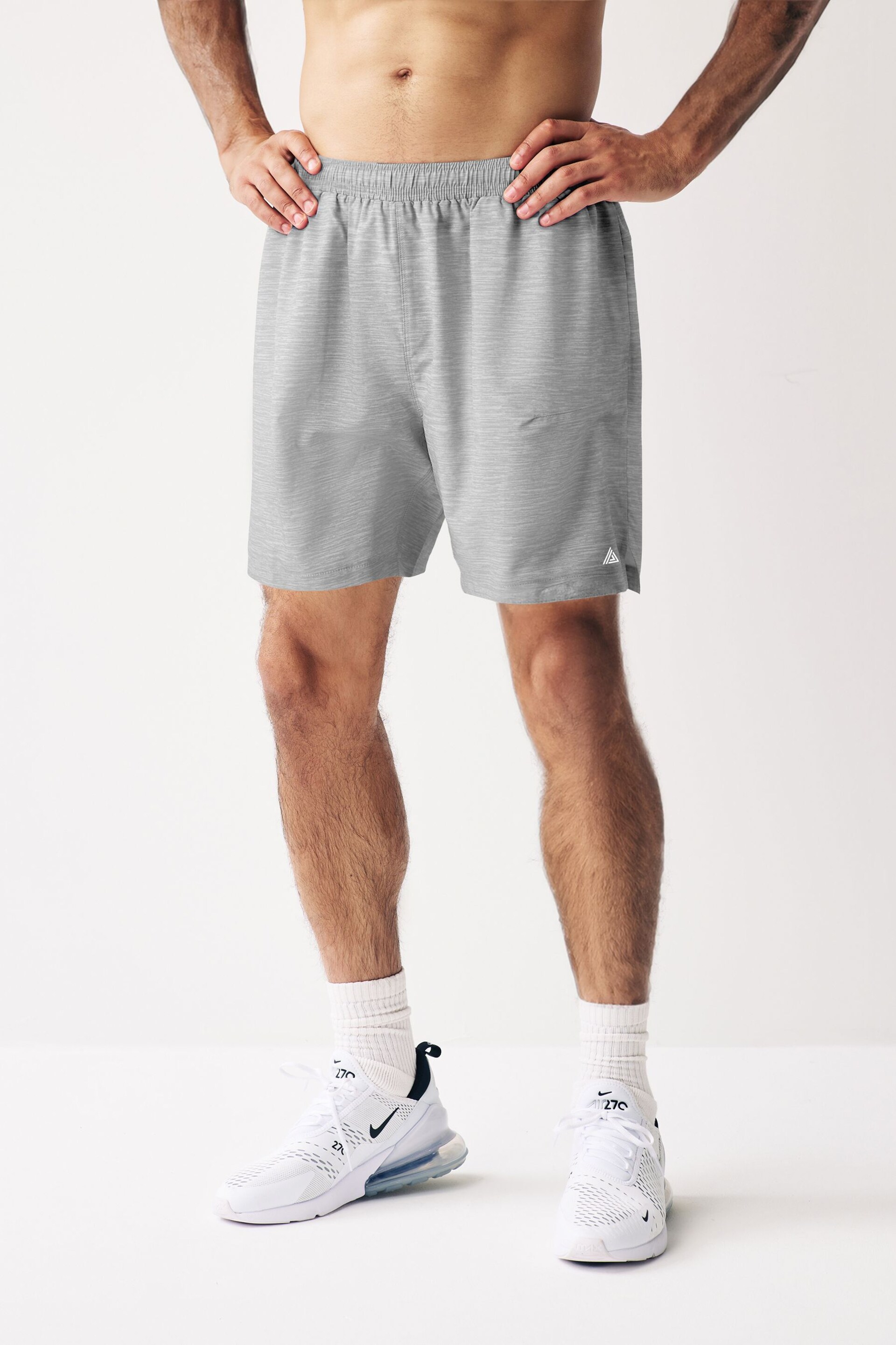 Grey 7 Inch Active Gym Sports Shorts - Image 2 of 10