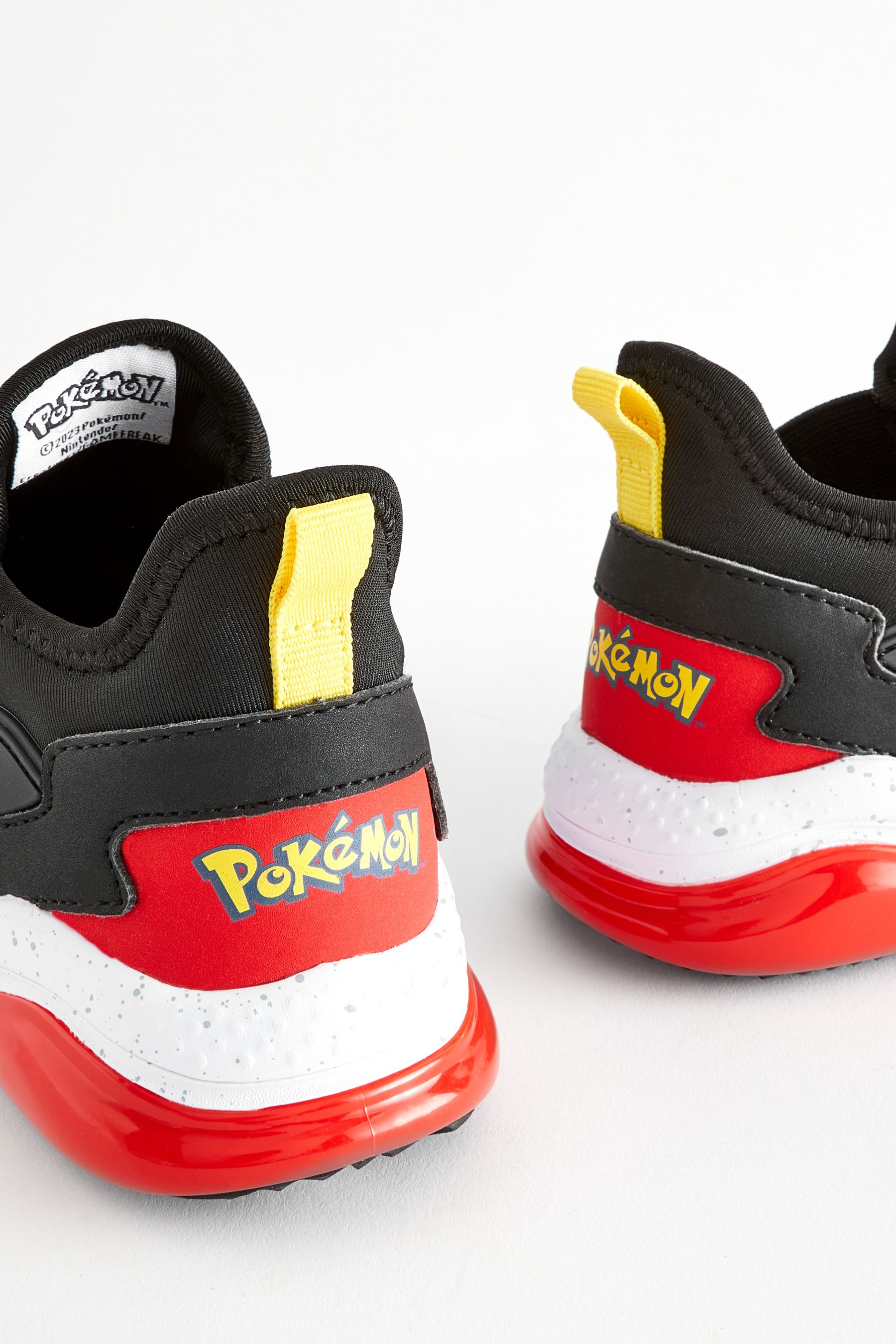 Buy Black Red Pokemon Elastic Lace Trainers from the Next UK online shop