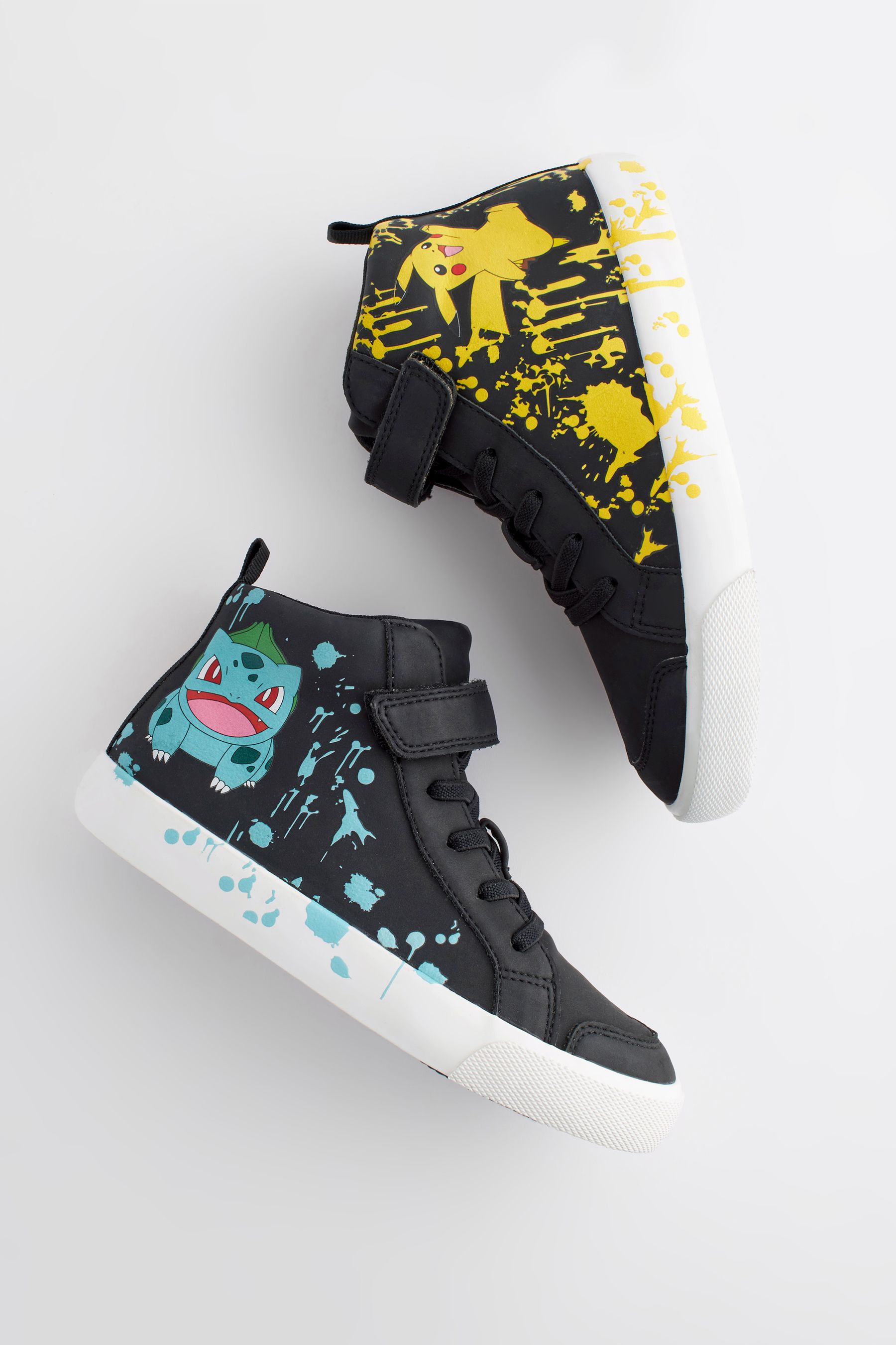 Buy Pokemon Black Elastic Lace High Top Trainers from the Next UK