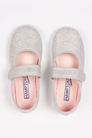 Trotters London Silver Martha Canvas Shoes - Image 3 of 6