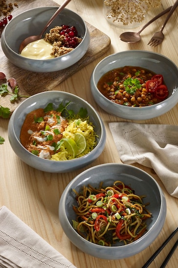 Sage Green Organic Dinnerware Set of 4 Pasta Bowls